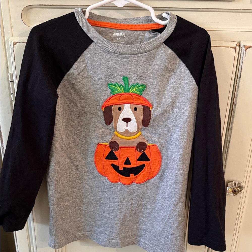 Gymboree Gray and Black Long Sleeve Shirt